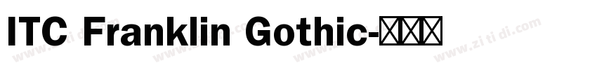 ITC Franklin Gothic字体转换
